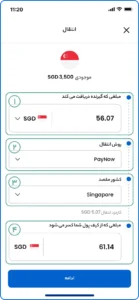 روش انتقال پول PayNow
